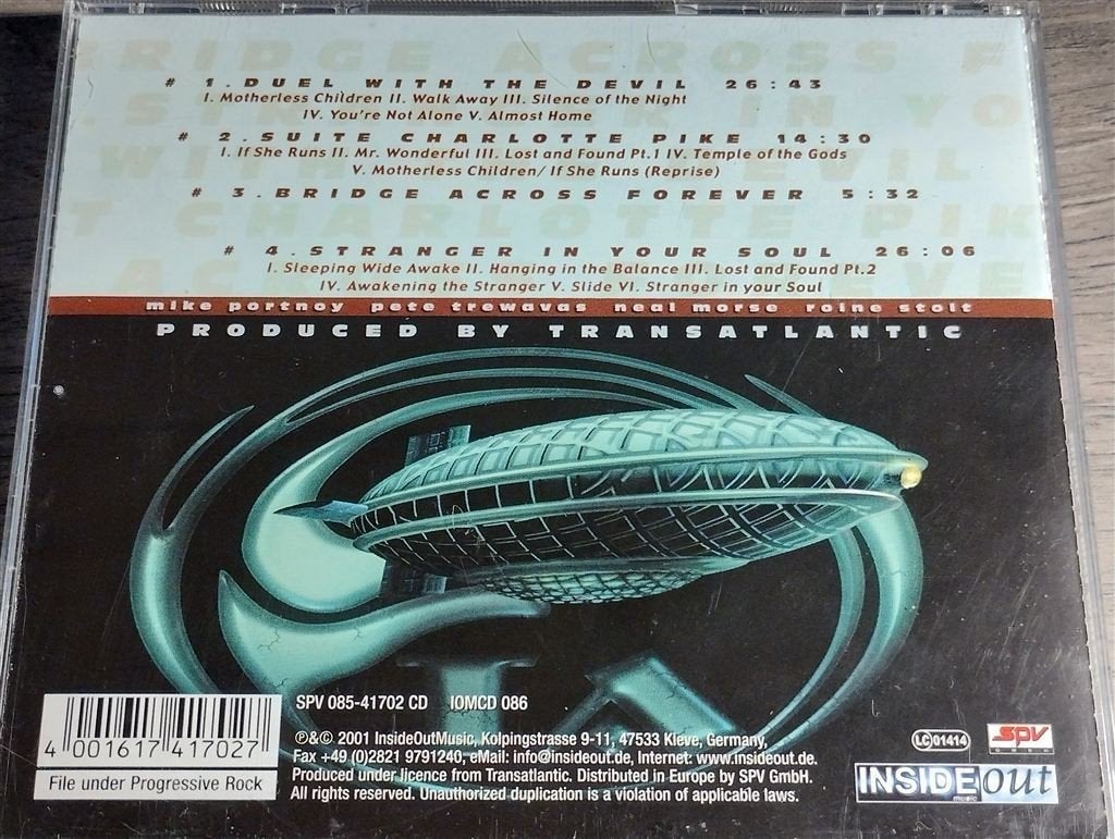 TransAtlantic - Bridge Across Forever, Cd's en Dvd's, Ophalen of Verzenden, Zo goed als nieuw, Poprock