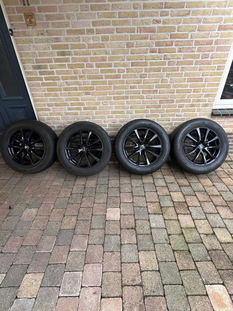 Borbet velgen met zomerbanden € 500, Auto-onderdelen, Banden en Velgen, Ophalen, 18 inch, 255 mm, Banden en Velgen