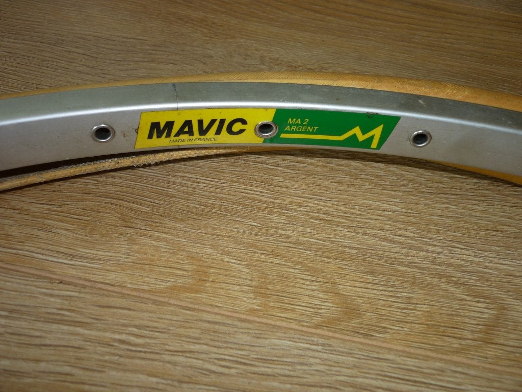 Vintage velgen en voorwiel racefiets, Ophalen, Racefiets, Aluminium