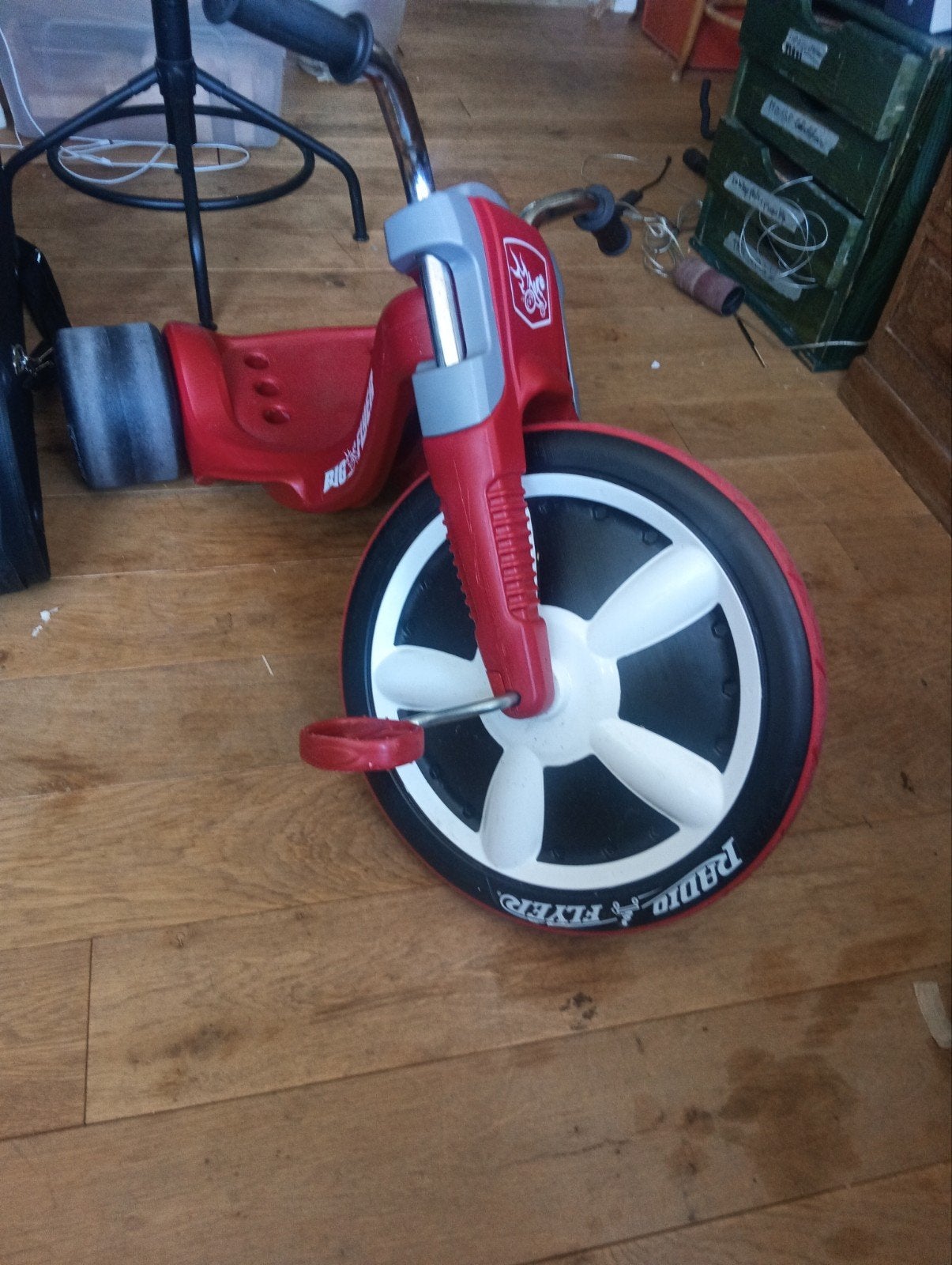 Radio Flyer Big Wheel driewieler - rood, Ophalen, Gebruikt, Terugtraprem, Radio Flyer