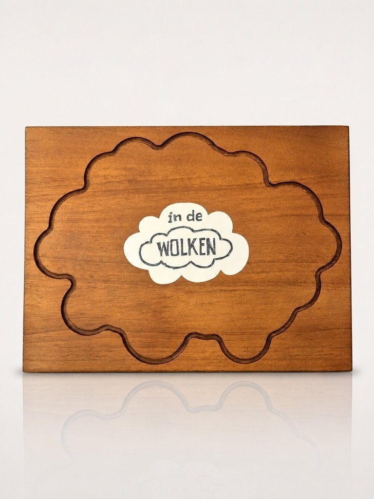 Partij donkerbruine houten serveerplanken met gefreesde wolk, NHP International, Hout, Snij-/serveerplank, Ophalen of Verzenden