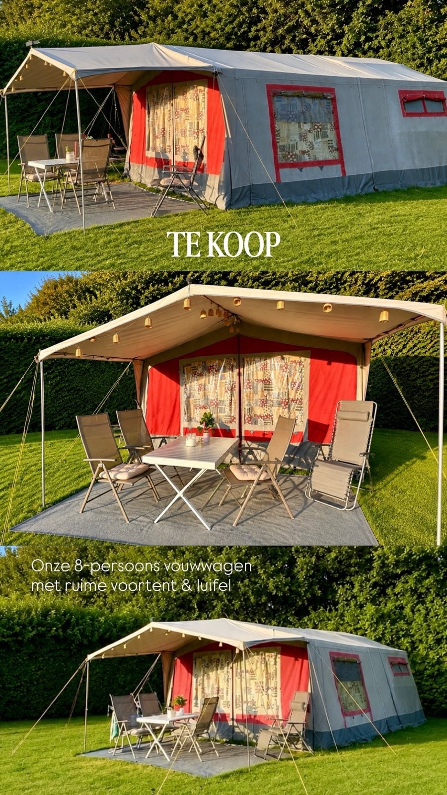 6 tot 8 persoons vouwwagen, Caravans en Kamperen, Ophalen of Verzenden, Meer dan 6