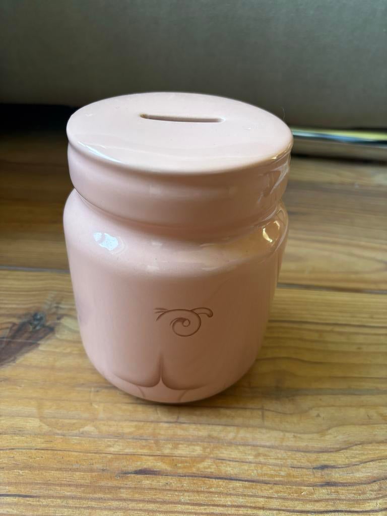 Leuke roze spaarpot varken van Hallmark - 15cm hoog, Ophalen, Zo goed als nieuw, Steen, Aardewerk of Keramiek, Dier