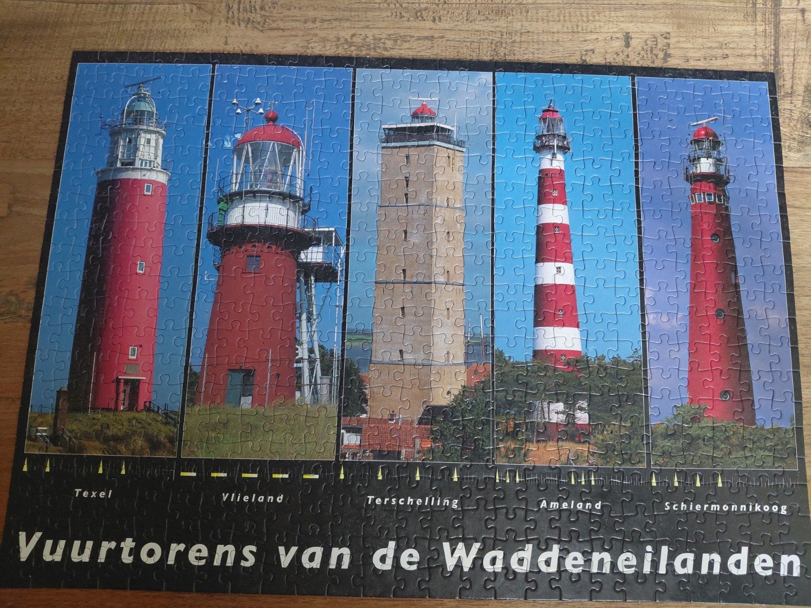 Puzzel vuurtorens van de Waddeneilanden 500 stukjes, Ophalen, Overige typen