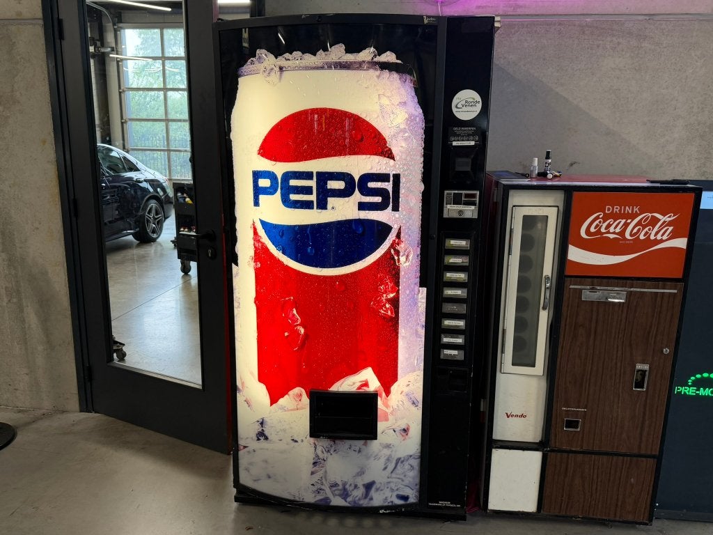 Pepsi blikjes automaat display retro vintage niet werkend, Ophalen, Gebruikt, Straat, Verpakking