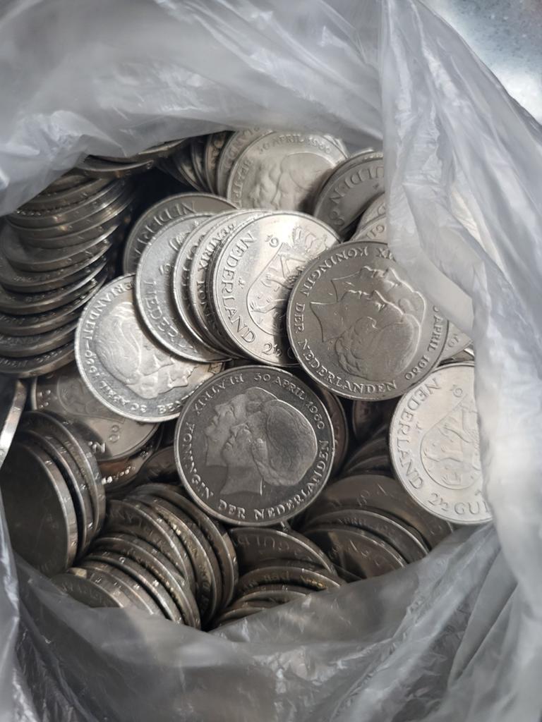 1270 Gram / 127 stuks rijksdaalders nikkel, Postzegels en Munten, Munten | Nederland, Ophalen of Verzenden, 2½ gulden