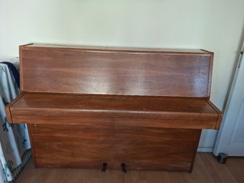 Piano Rippen bruin, Muziek en Instrumenten, Piano's, Ophalen, Gebruikt, Bruin, Piano
