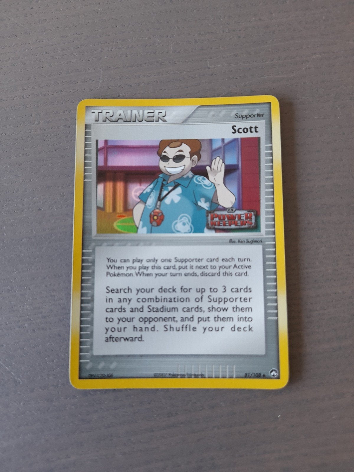 Power keepers 81/108 scott reverse, Ophalen of Verzenden, Gebruikt, Losse kaart, Foil