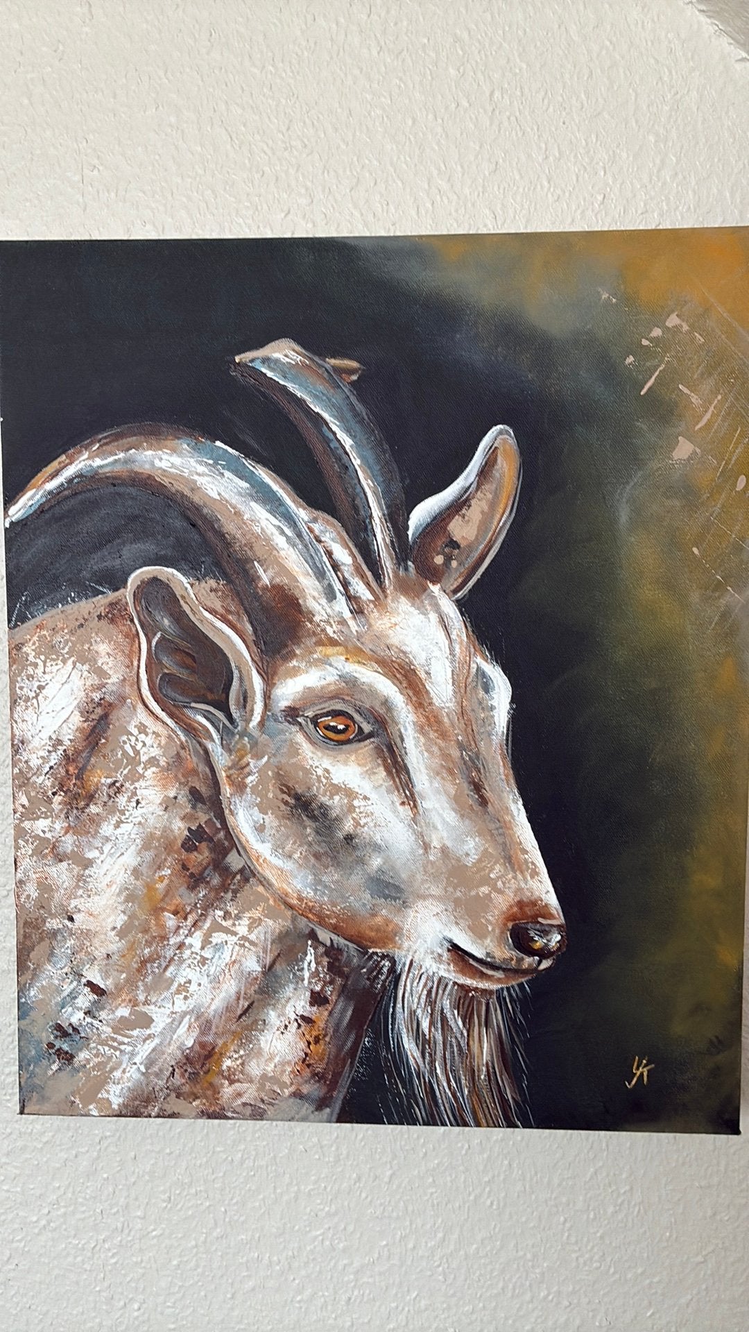 Schilderij, Acrylverf, Ophalen of Verzenden, Dieren, Op houten frame