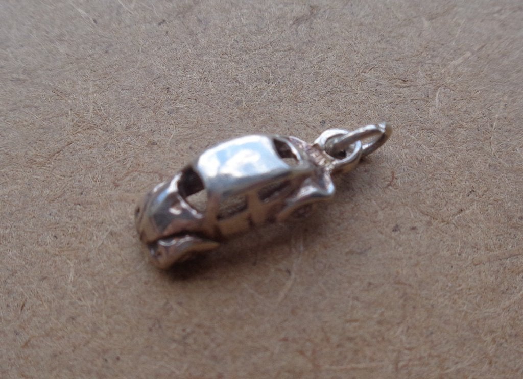 zilveren vintage bedel kever auto [069], Sieraden, Tassen en Uiterlijk, Overige merken, Verzenden, Zo goed als nieuw, 1 bedel