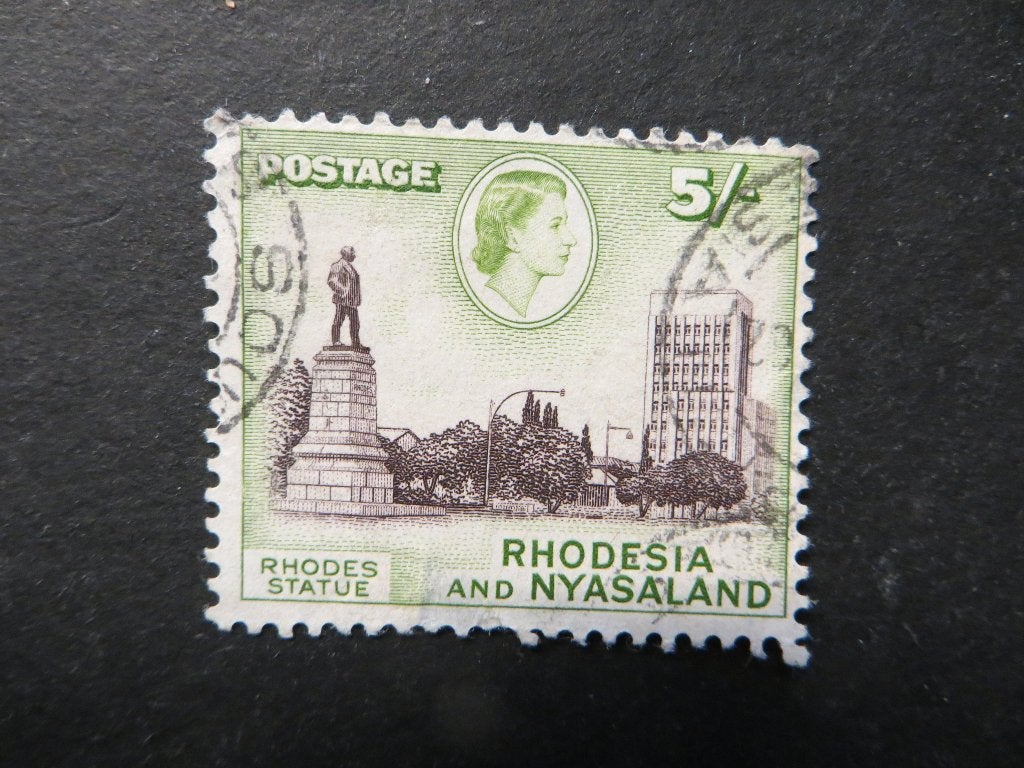 A00333: Rhodesia & Nyasaland QEII 5/-, Postzegels en Munten, Postzegels | Afrika, Ophalen of Verzenden, Tanzania