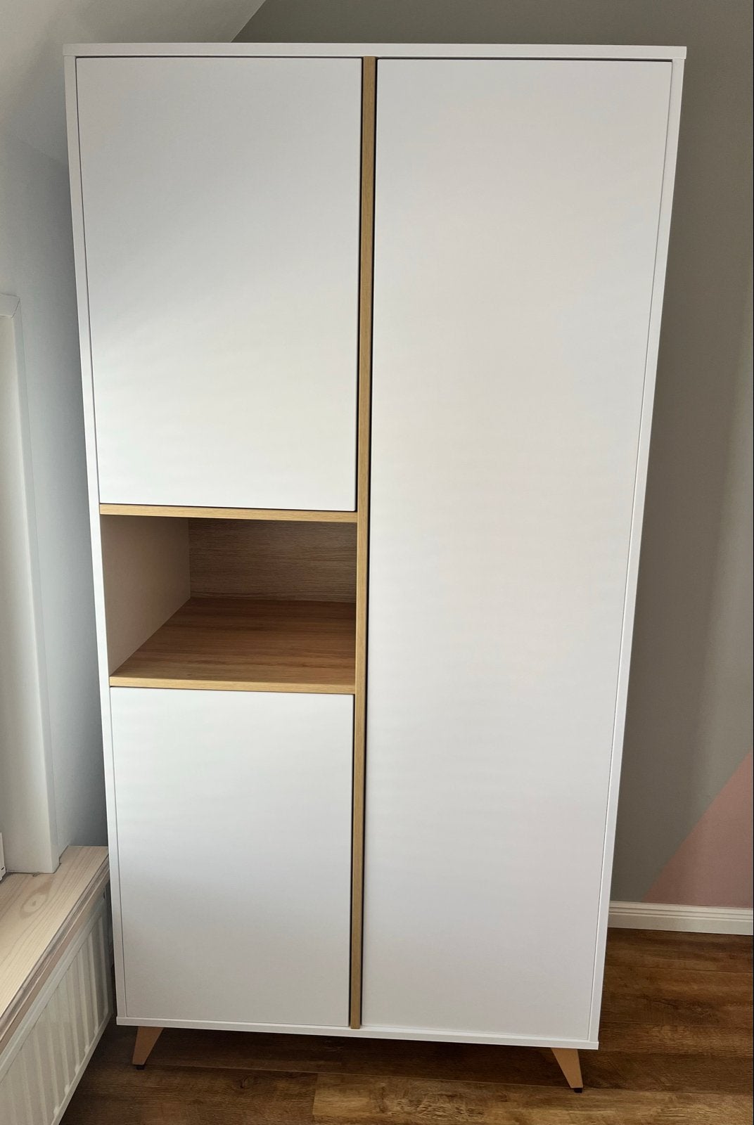 Quax kledingkast en commode met houten accenten, Kinderen en Baby's, Ophalen, Kast, 50 tot 70 cm, 105 cm of meer