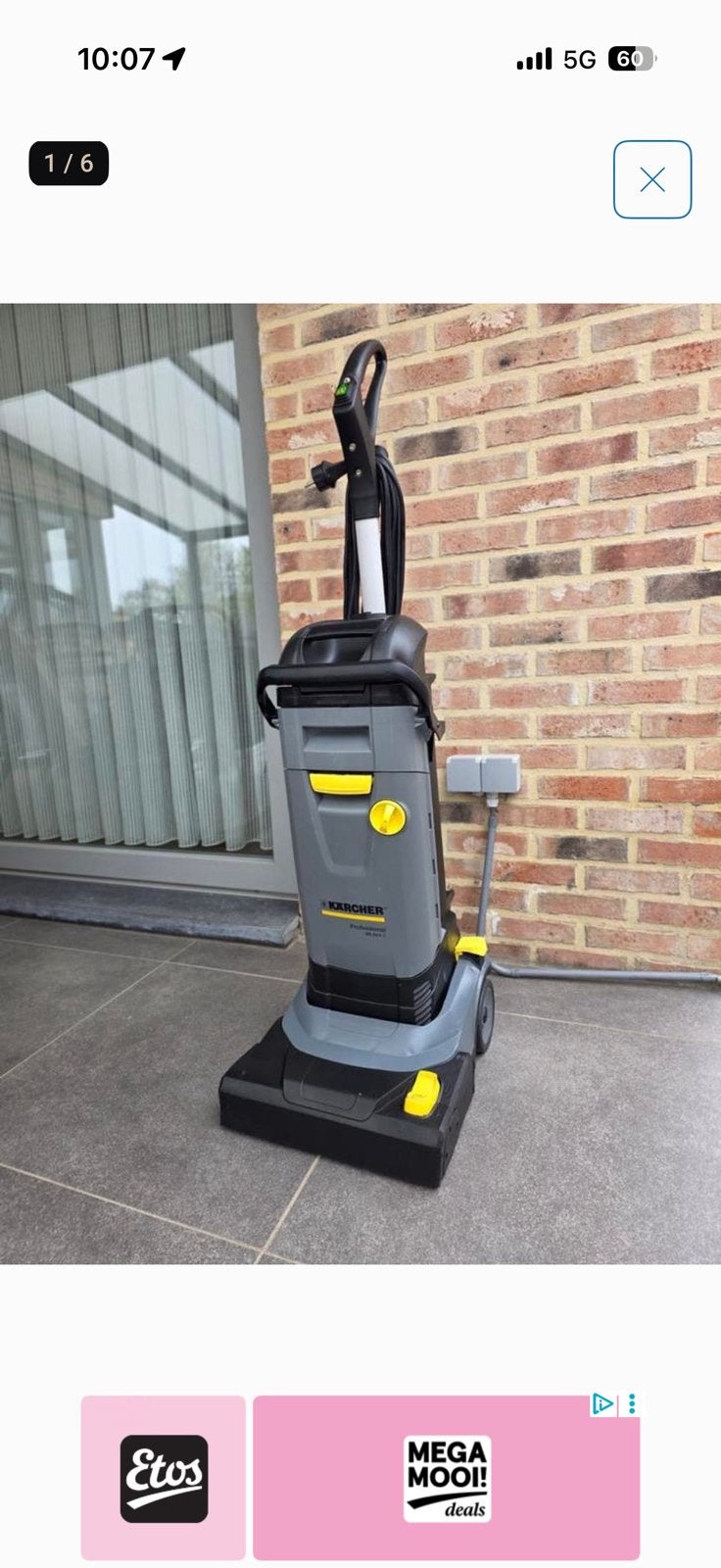 Karcher schrob/zuig machine. Echt super handig., Ophalen, Zo goed als nieuw
