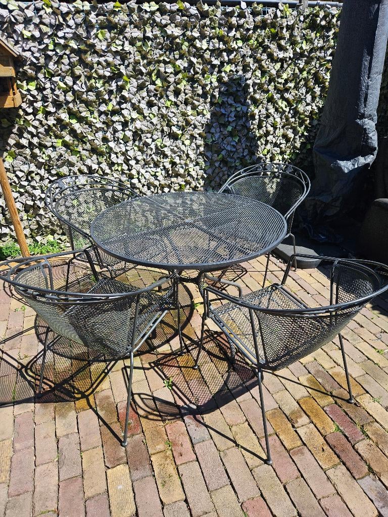 Royal garden elegance strekmetaal, Tuin en Terras, Tuinstoelen, Ophalen, Gebruikt, Metaal, Stapelbaar