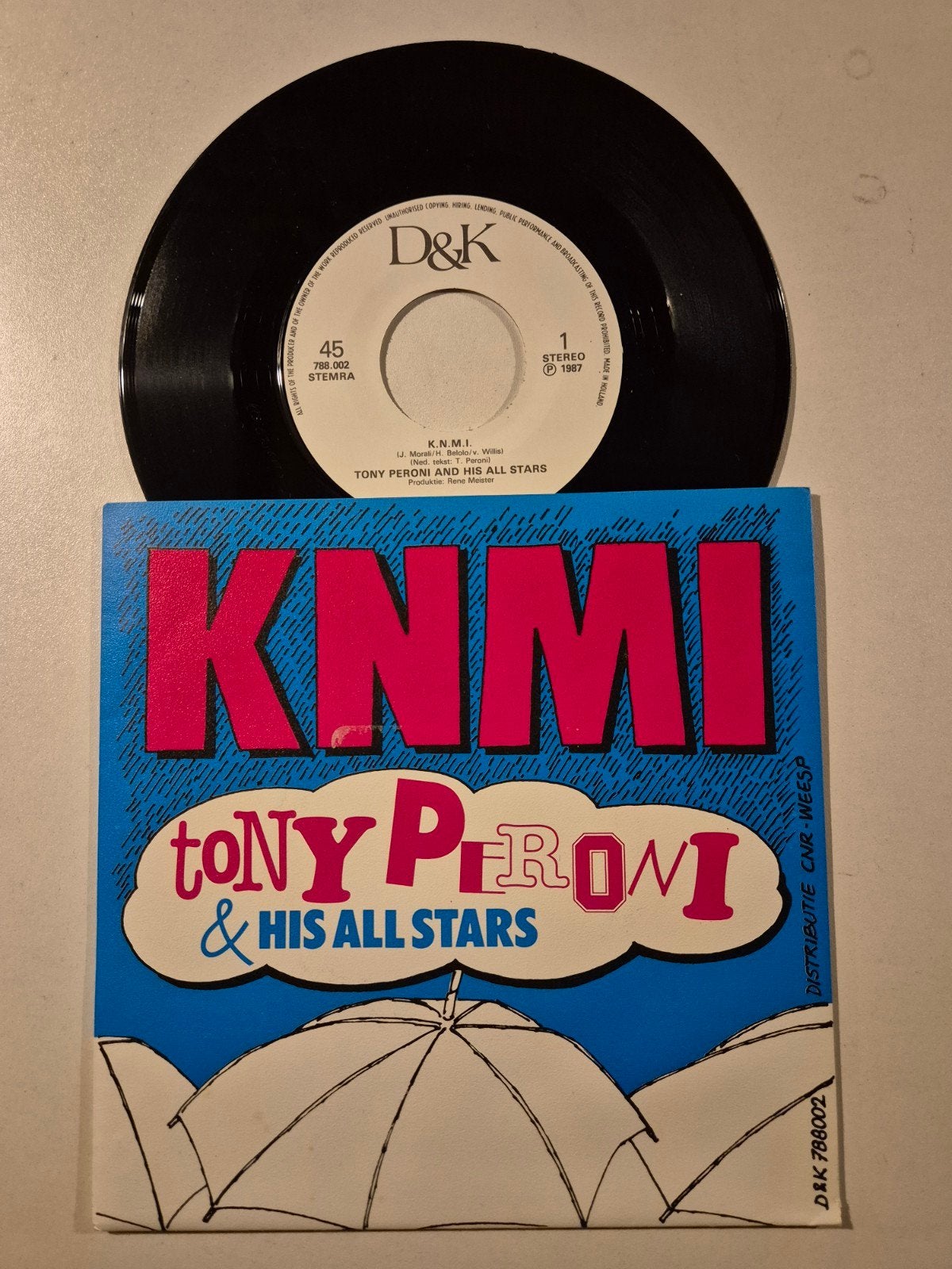Tony Peroni-KNMI, Ophalen of Verzenden, Zo goed als nieuw, 7 inch, Levenslied of Smartlap