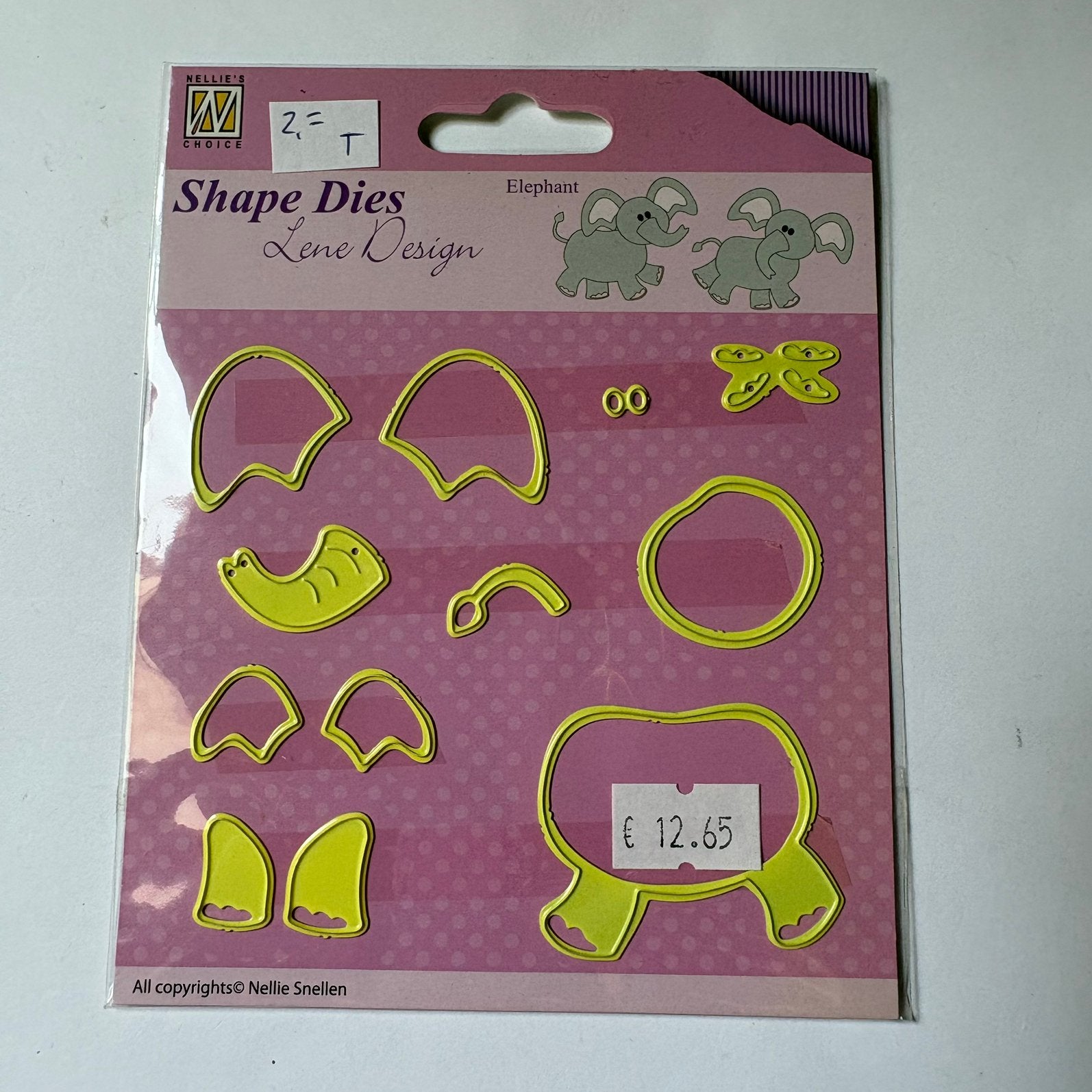 Snijmallen set Nellie snellen shape dies olifant, Ophalen of Verzenden, Zo goed als nieuw, Overige thema's, Pons of Mal