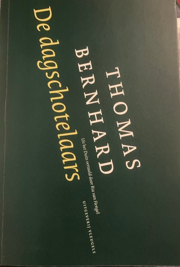 De dagschotelaars - Thomas Bernhard (uitg. Vleugels), Ophalen of Verzenden, Zo goed als nieuw