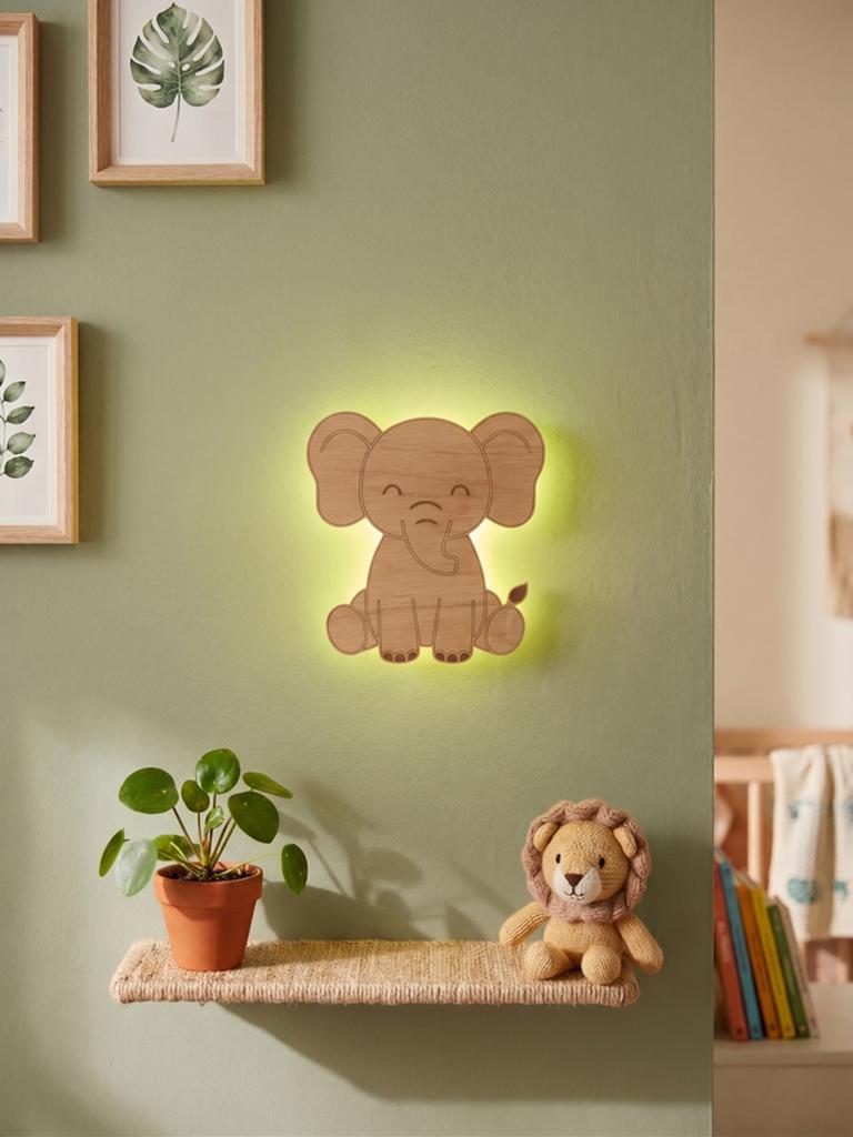 Leuke olifant wandlamp met afstandsbediening en timer, Nieuw, Ophalen of Verzenden, Lasercreative@outlook.com, Hoogveldseweg 47, 5451aa mill