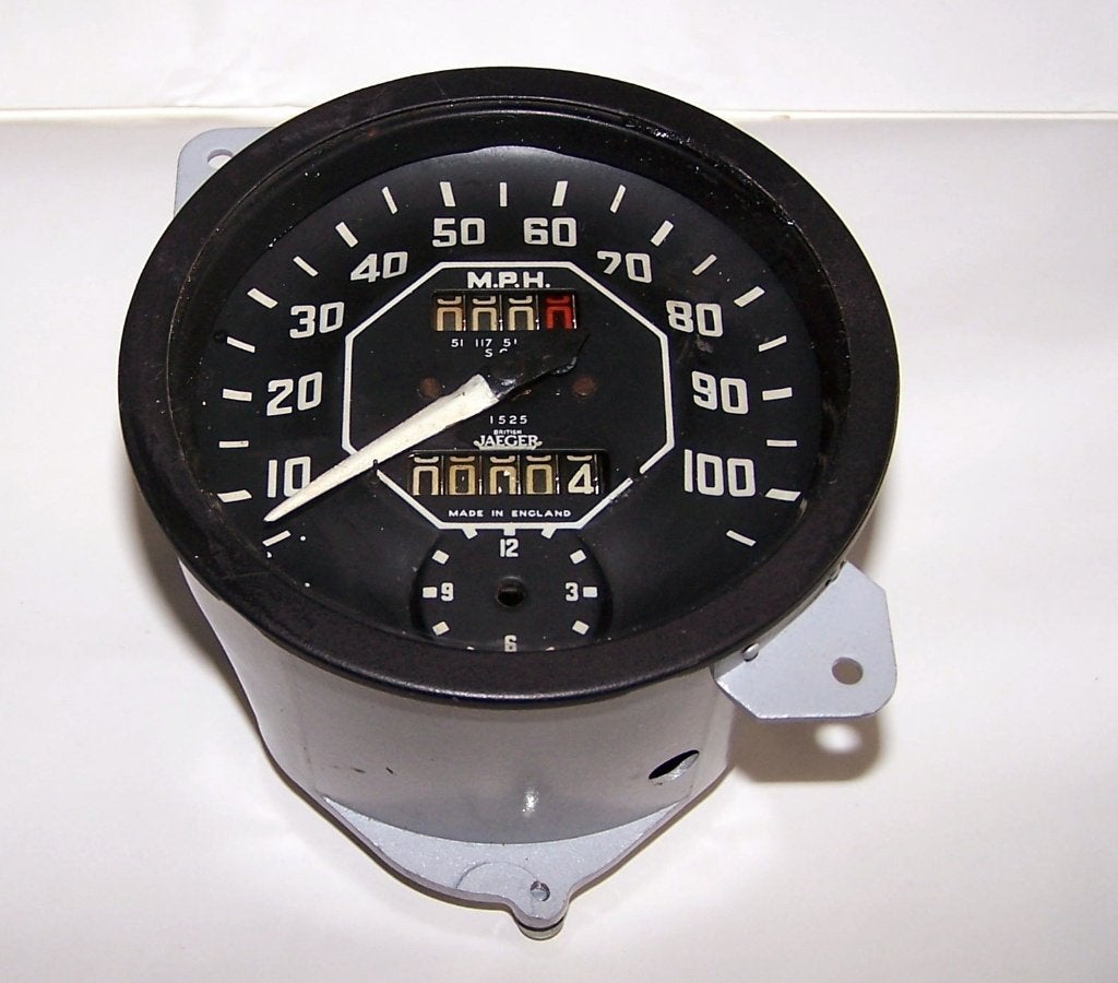 Vintage speedometer/snelheidsmeter (van MG TF). Zeldzaam., Auto-onderdelen, Ophalen of Verzenden, Gebruikt, MG
