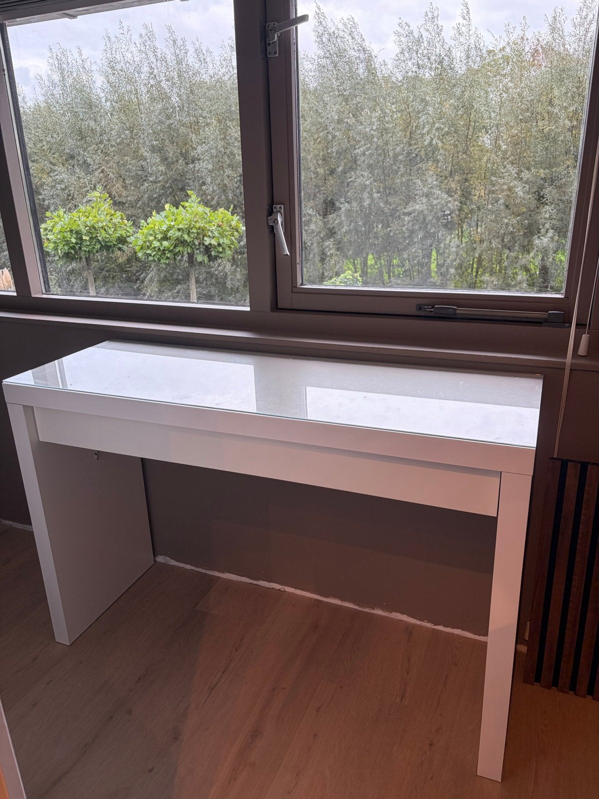 IKEA Malm kaptafel met lade - wit, Ophalen, Gebruikt, Hout