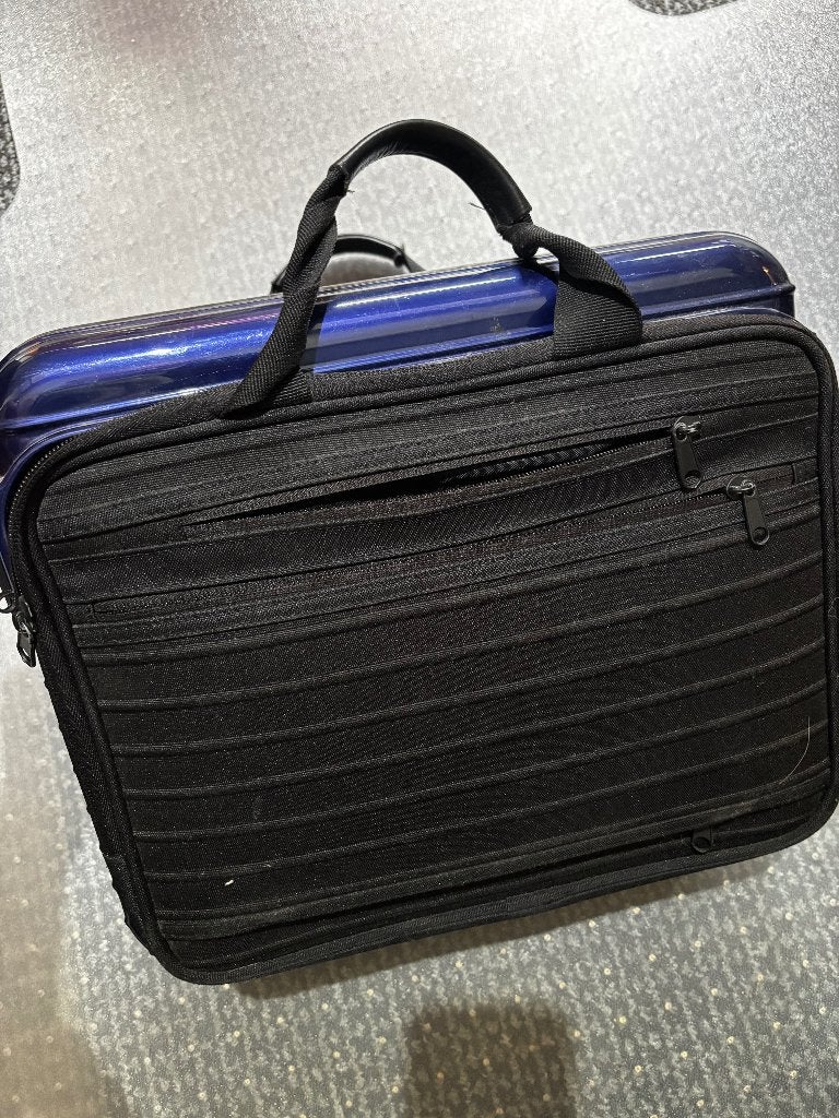RIMOWA “Lufthansa”  kleine handbagage kunststof, Gebruikt, Blauw, Minder dan 40 cm, Minder dan 35 cm