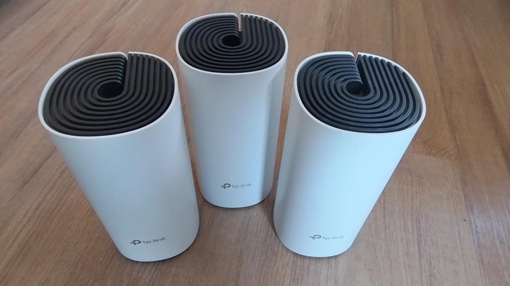 TP-Link M4 Deco 3 pack, Computers en Software, Routers en Modems, Ophalen of Verzenden, Zo goed als nieuw, TP-Link Deco