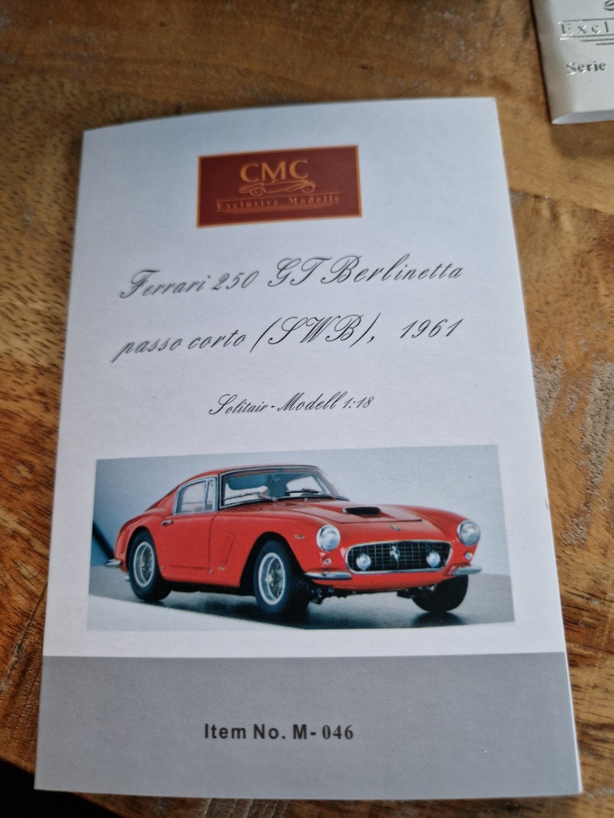 Ferrari 250 SWB CMC, Ophalen of Verzenden, Zo goed als nieuw, Overige merken