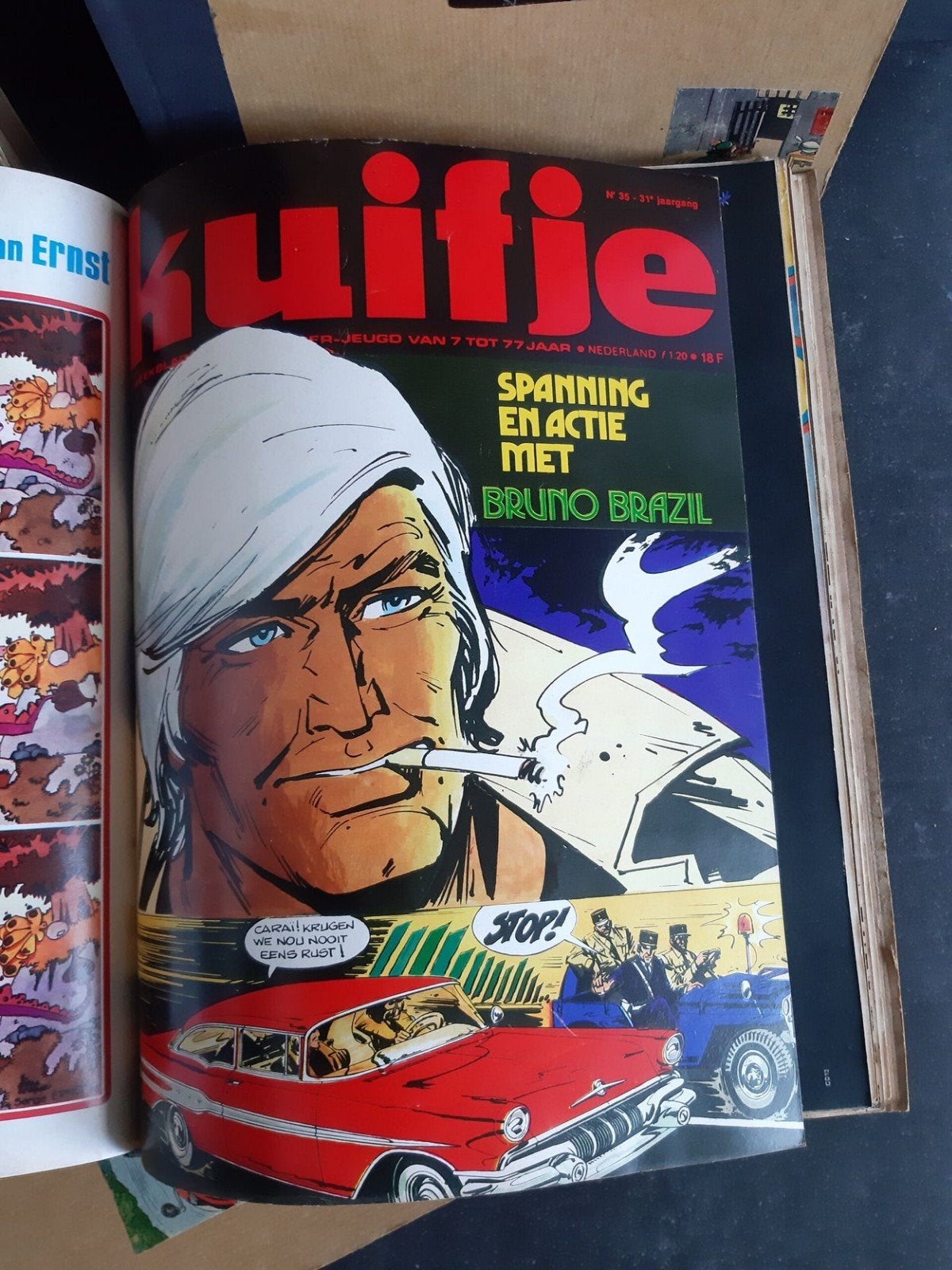 Kuifje stripboeken, ingebonden ,diverse jaargangen, Meerdere stripboeken, Ophalen, Gelezen