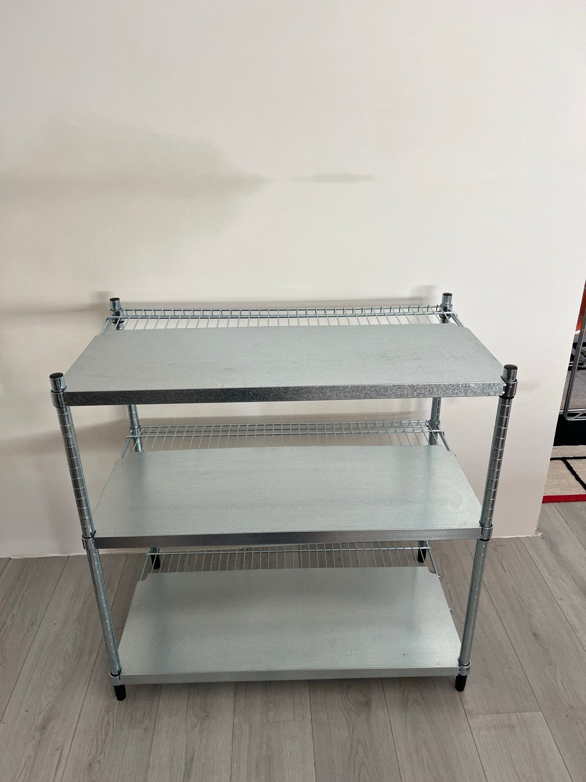 IKEA Omar stellingkast met halve RVS plankbeschermers, Ophalen, Gebruikt