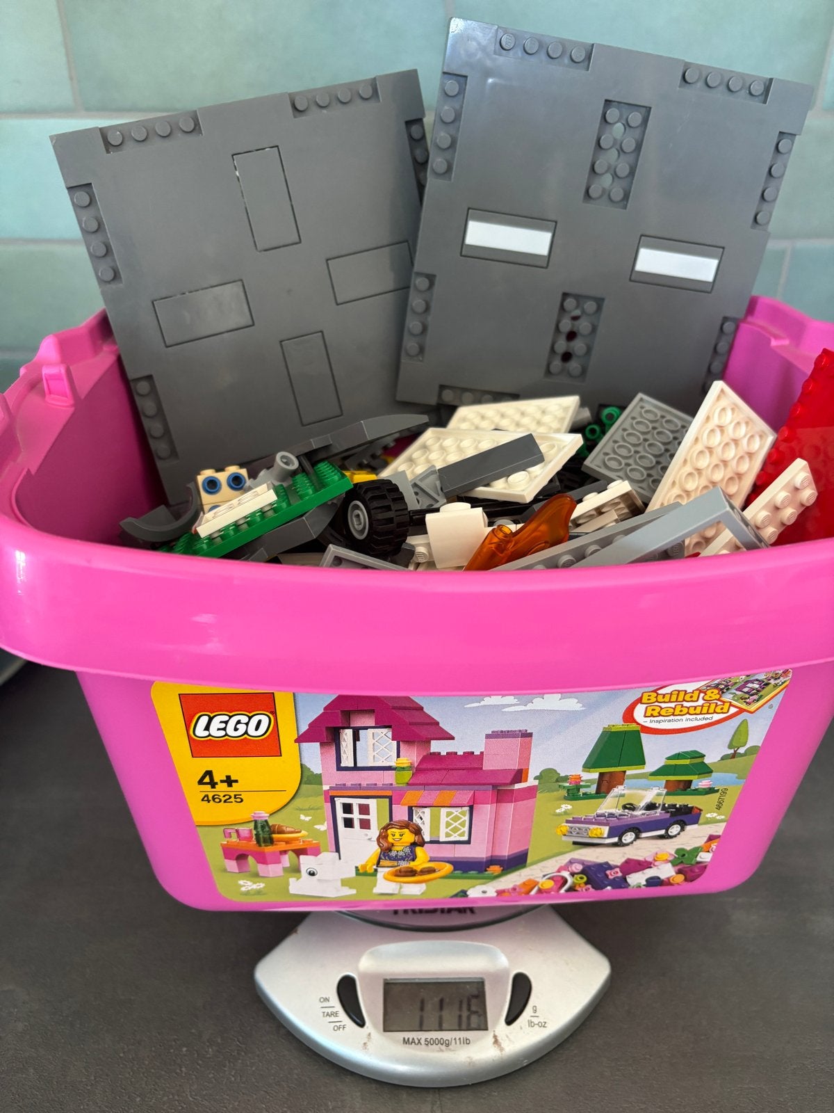 Lego restpartij - ruim 1 kg losse stenen (geen complete sets, Ophalen of Verzenden, Gebruikt, Losse stenen, Lego