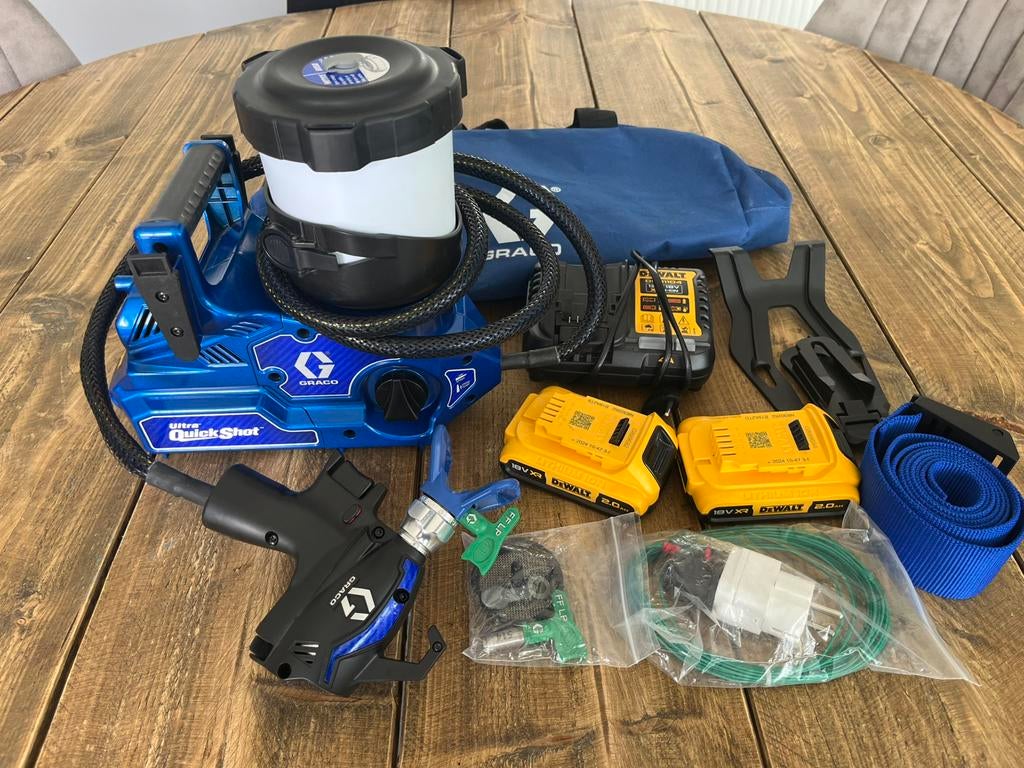 Graco ultra quickshot, Ophalen of Verzenden, Zo goed als nieuw, Verfspuit of Verfpomp
