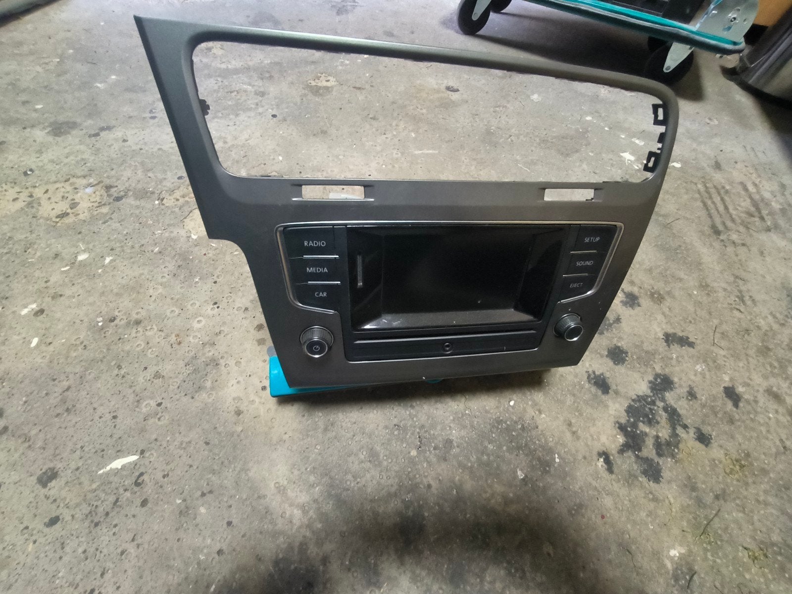 Volkswagen Golf 7 Radio Navigatie Frame Paneel, Auto-onderdelen, Ophalen of Verzenden, Gebruikt, Volkswagen