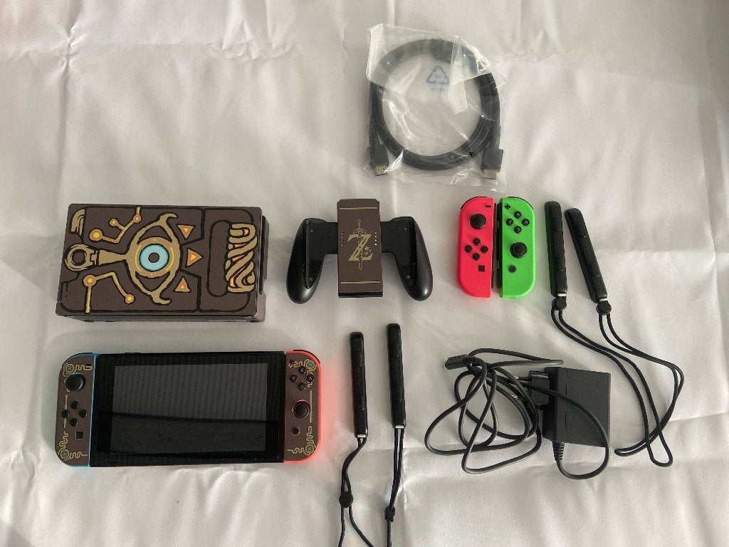 Nintendo Switch Console en extra joy-cons, Spelcomputers en Games, Ophalen of Verzenden, Gebruikt, Met 3 controllers of meer, Switch 2019 Upgrade