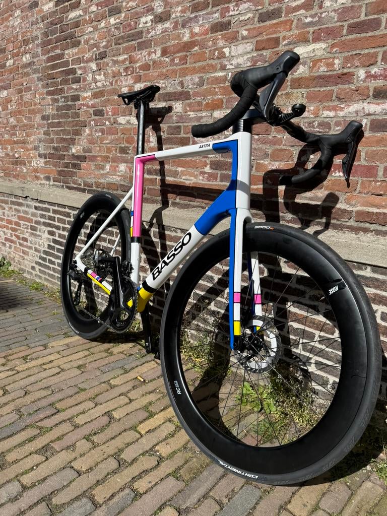 [NIEUW] Basso Astra ‘Mondriaan’ - ultegra di2 - maat 61, Fietsen en Brommers, Fietsen | Racefietsen, Nieuw, Heren, Overige merken