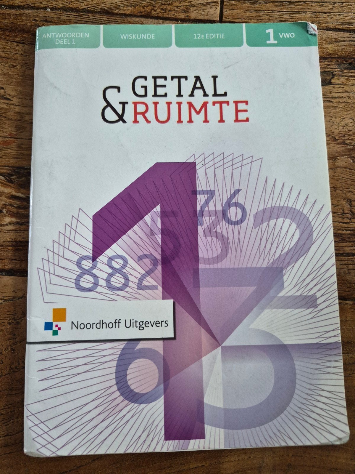 Getal & Ruimte Wiskunde 1 VWO Antwoorden Deel 1 12e editie, Boeken, VWO, Wiskunde A, Ophalen of Verzenden, Onbekend