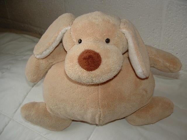 FUNNIES HOND ZACHTE BADSTOF BEIGE MET WITTE, Ophalen of Verzenden, Nieuw, Overige typen