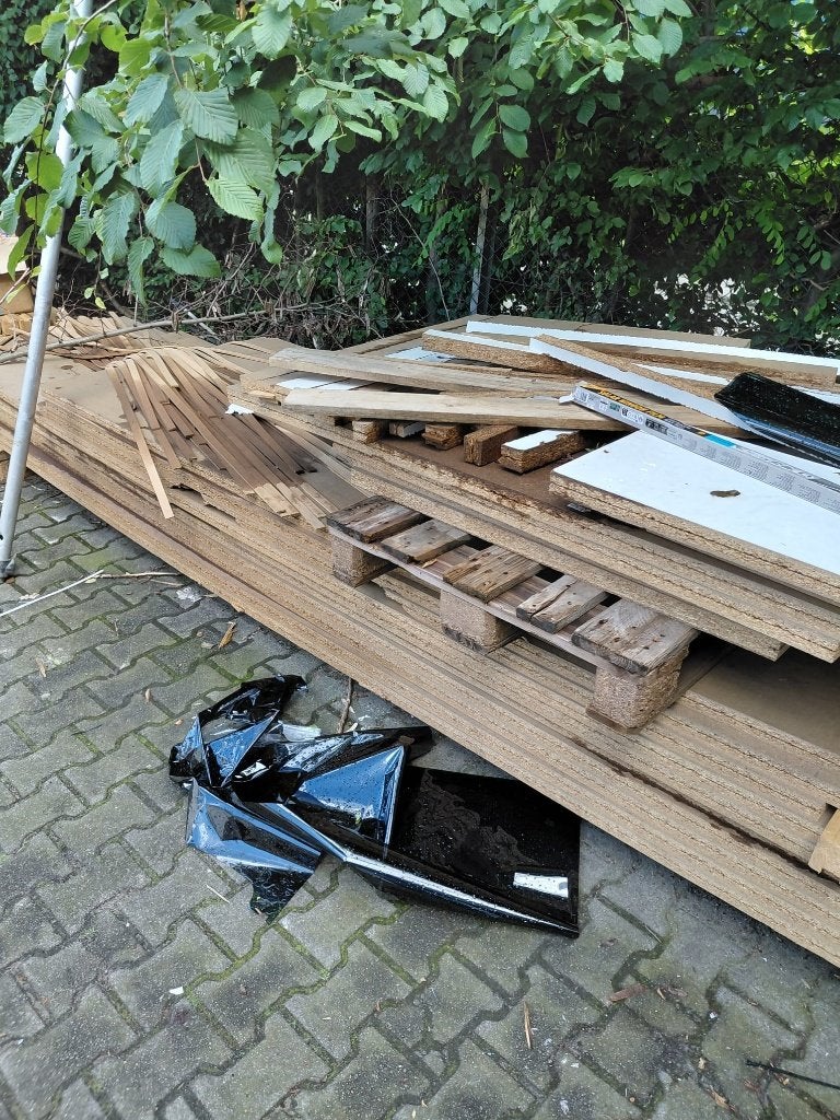 Hout gratis afhalen, Ophalen, 25 tot 50 mm, Pallet, Minder dan 200 cm