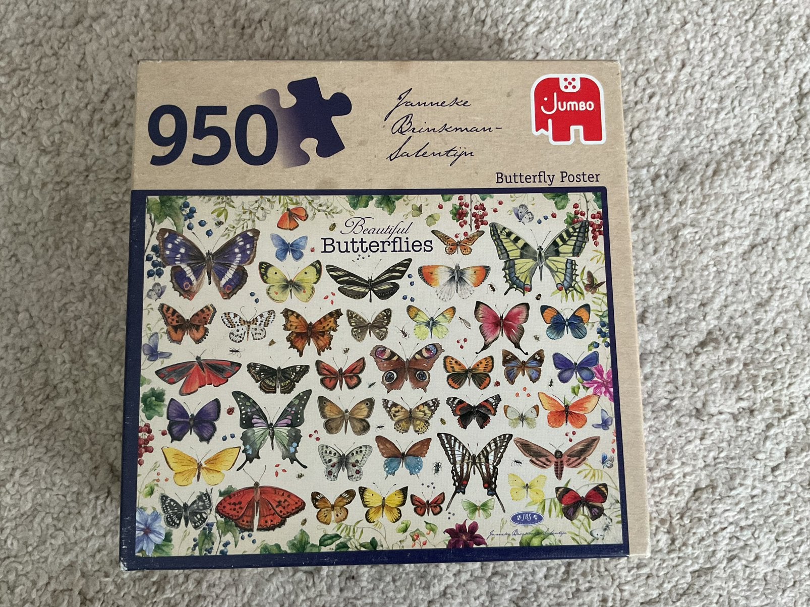 Vlinderpuzzel gezocht/gevraagd!, Ophalen of Verzenden, Gebruikt, Legpuzzel