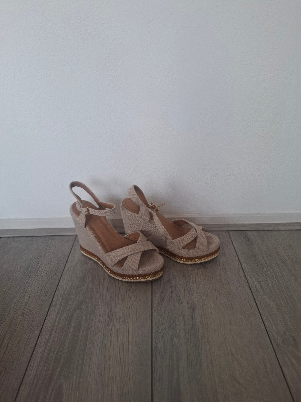 Sexy Sleehak Maat 38 - Beige Espadrilles, Ophalen of Verzenden
