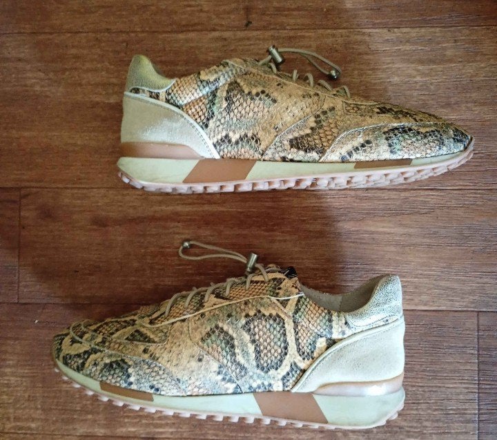 via vai leren schoenen, maat 41 , 2x aangehad, Ophalen of Verzenden, Zo goed als nieuw, Zwart, Sneakers of Gympen