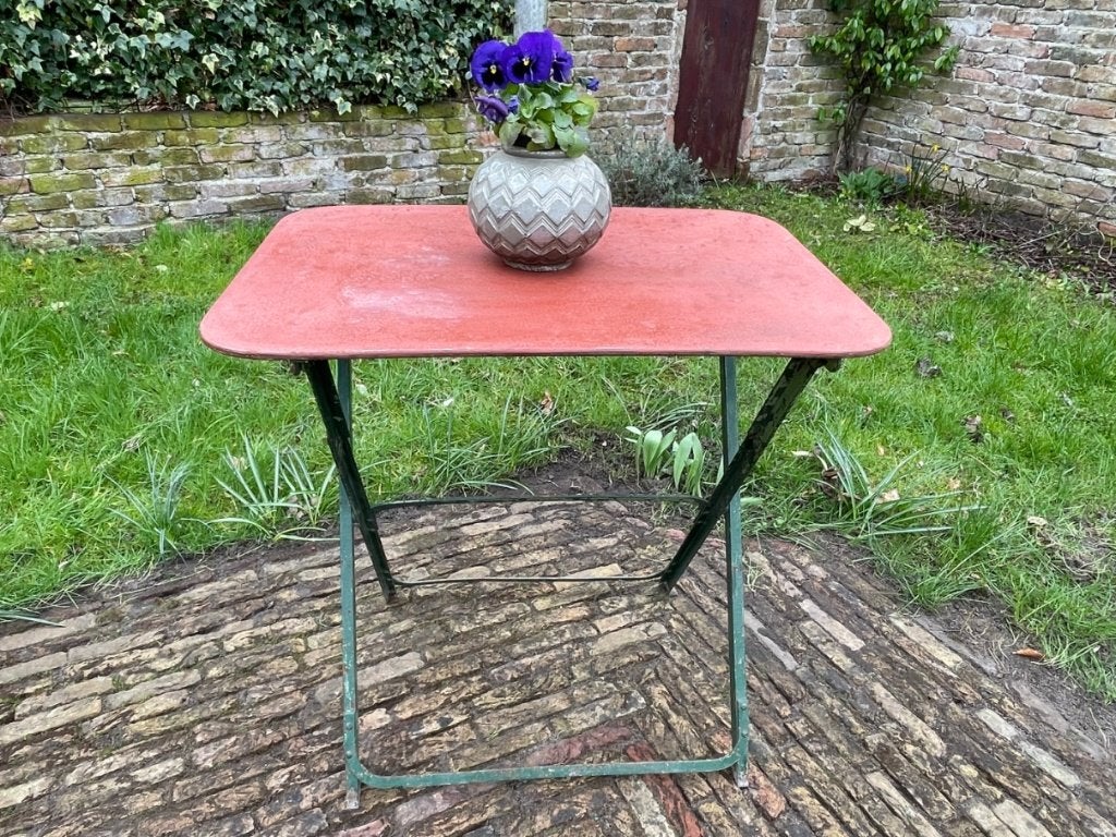 Tuintafel Klaptafel Bijzettafel Bistrotafel Frans, Antiek en Kunst, Antiek | Meubels | Tafels, Ophalen of Verzenden