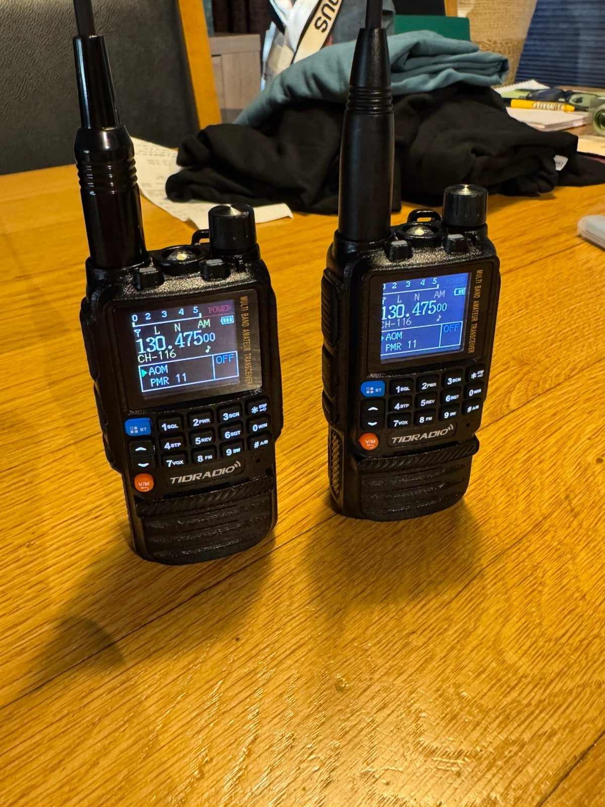Set van 2 Tidradio TD-H3 multiband portofoons +  extra batt, Telecommunicatie, Portofoons en Walkie-talkies, Ophalen of Verzenden