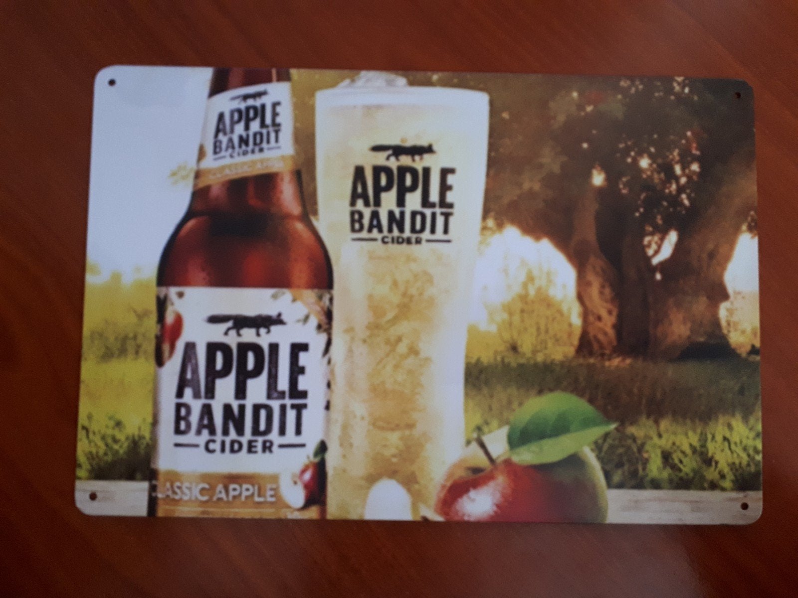 Apple Bandit 20x30 cm Metalen Reclamebord, Verzenden, Nieuw, Reclamebord