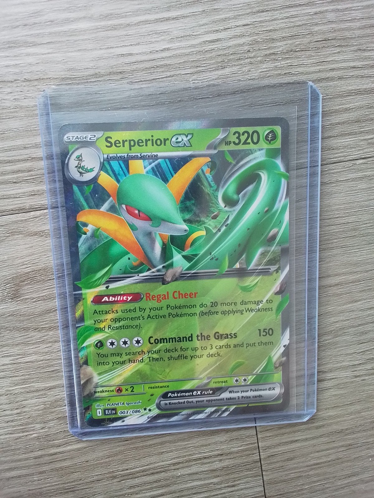 Black bolt blk003/086 serperior ex perfect, Ophalen of Verzenden, Zo goed als nieuw