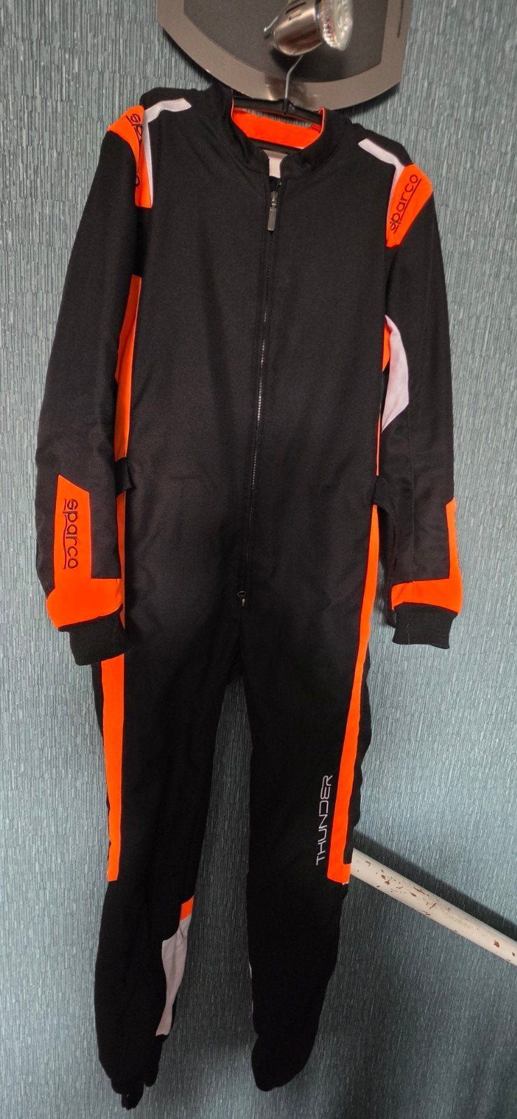 Sparco Kart Overall Maat 150 Zwart/Oranje, Sport en Fitness, Ophalen of Verzenden, Zo goed als nieuw, Kleding of Schoenen