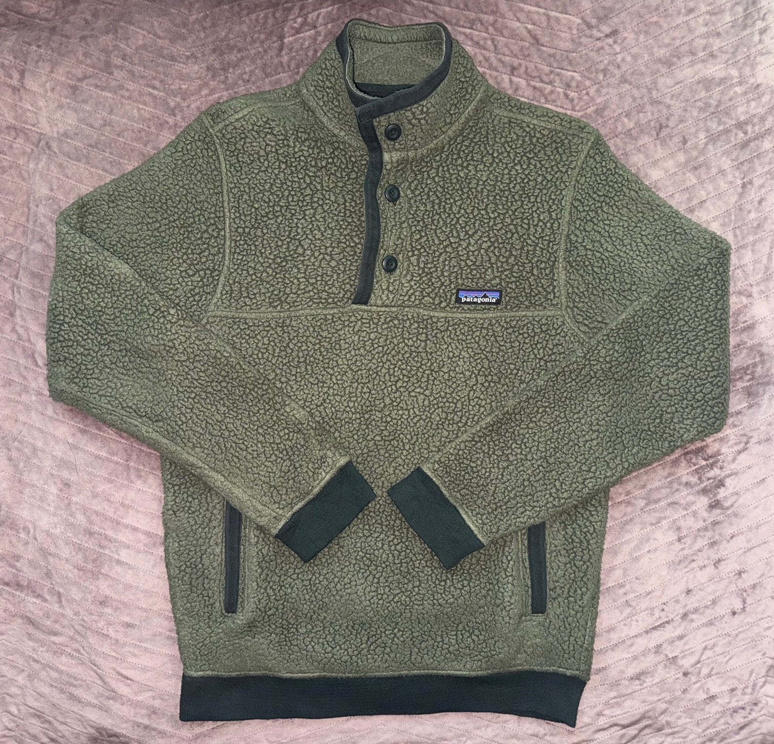 Patagonia Retro Pile Shearling Button Fleece Pullover, Kleding | Heren, Ophalen of Verzenden, Zo goed als nieuw, Maat 46 (S) of kleiner