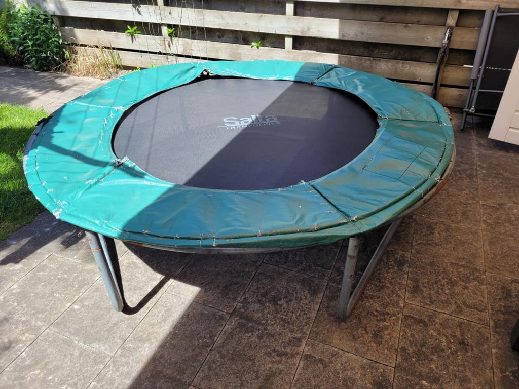 Trampoline, Kinderen en Baby's, Speelgoed | Buiten | Trampolines, Ophalen of Verzenden, Gebruikt