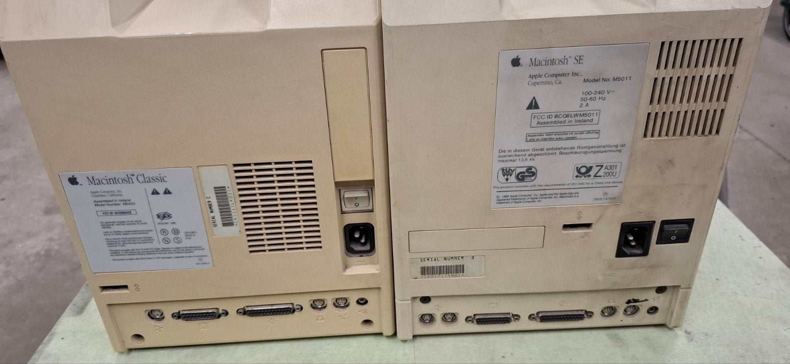 Vintage Apple Macintosh Classic & Macintosh SE computers, Computers en Software, Ophalen of Verzenden, Apple
