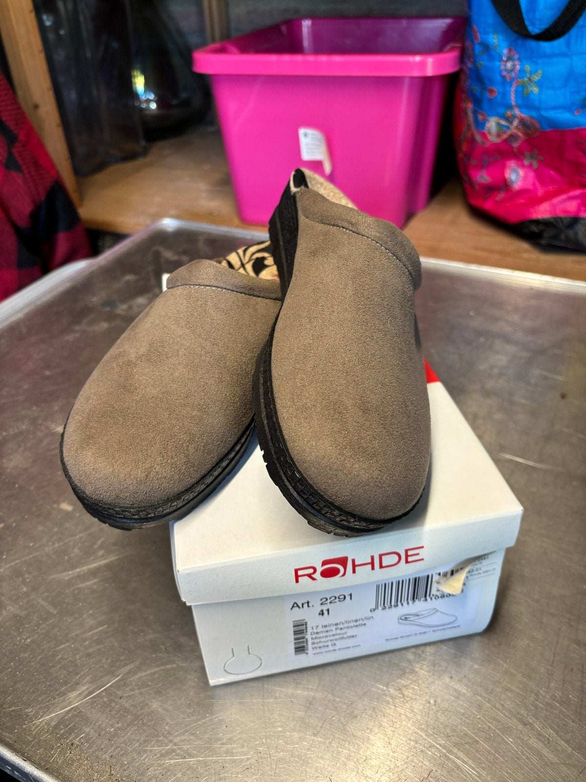 Rohde pantoffels maat 41 - NIEUW, Bruin, Nieuw, Ophalen of Verzenden, Pantoffels of Sloffen