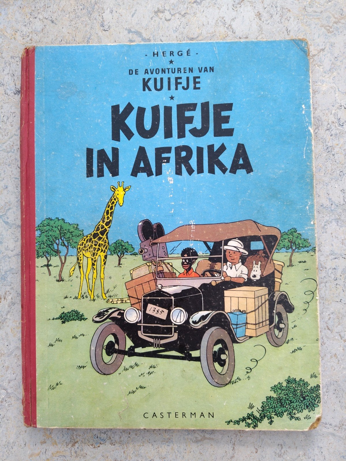 Kuifje in Afrika - De Avonturen van Kuifje (1947), Boeken, Eén stripboek, Ophalen of Verzenden, Gelezen, Hergé